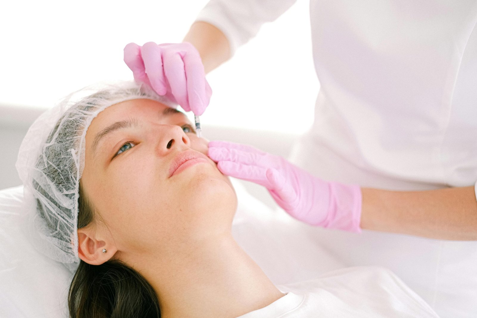 aplicación de botox en la mejilla